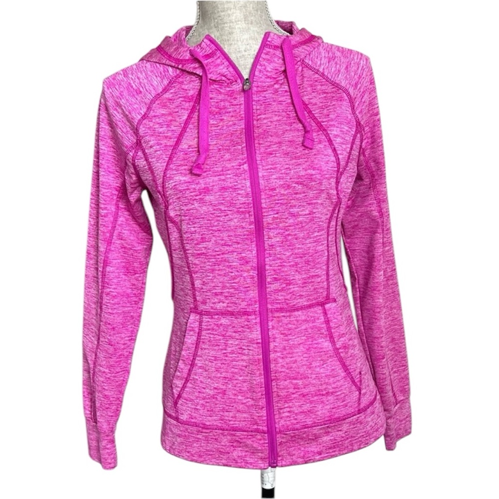 Champion Duo Dry Jacket Full Zip Hooded Track Jacket Pink XS